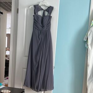 Bill Levkoff Gray Maxi Dress